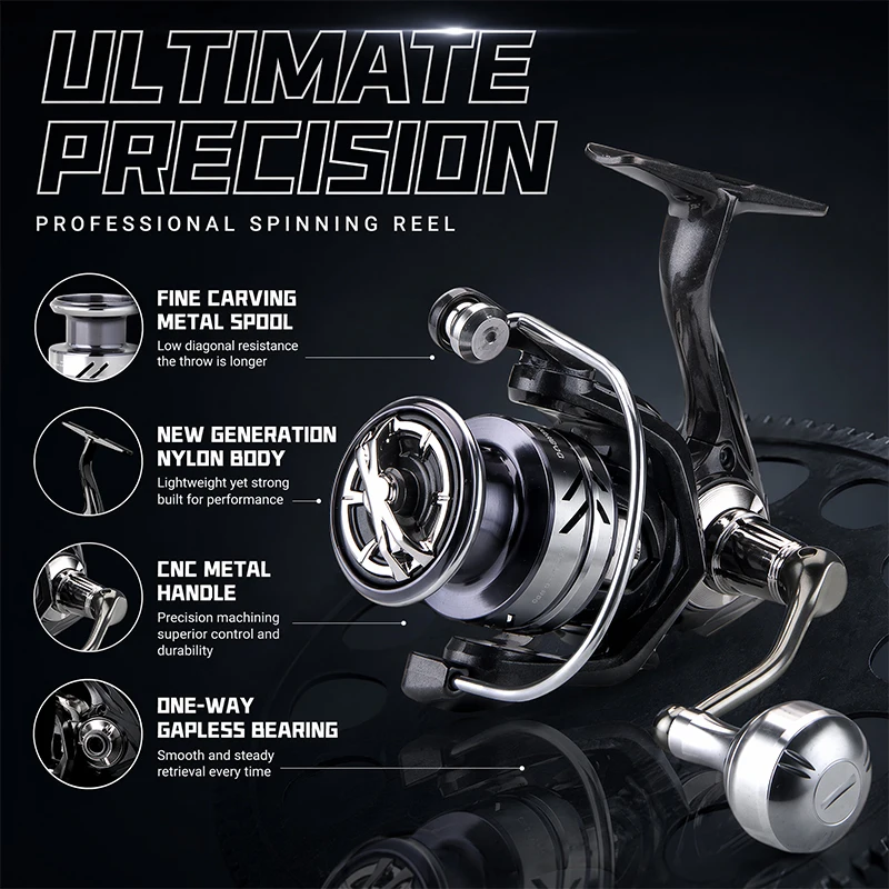 Daiwa Reel Fuego - DEUKIO Reel Pancing Logam dengan Kenop,