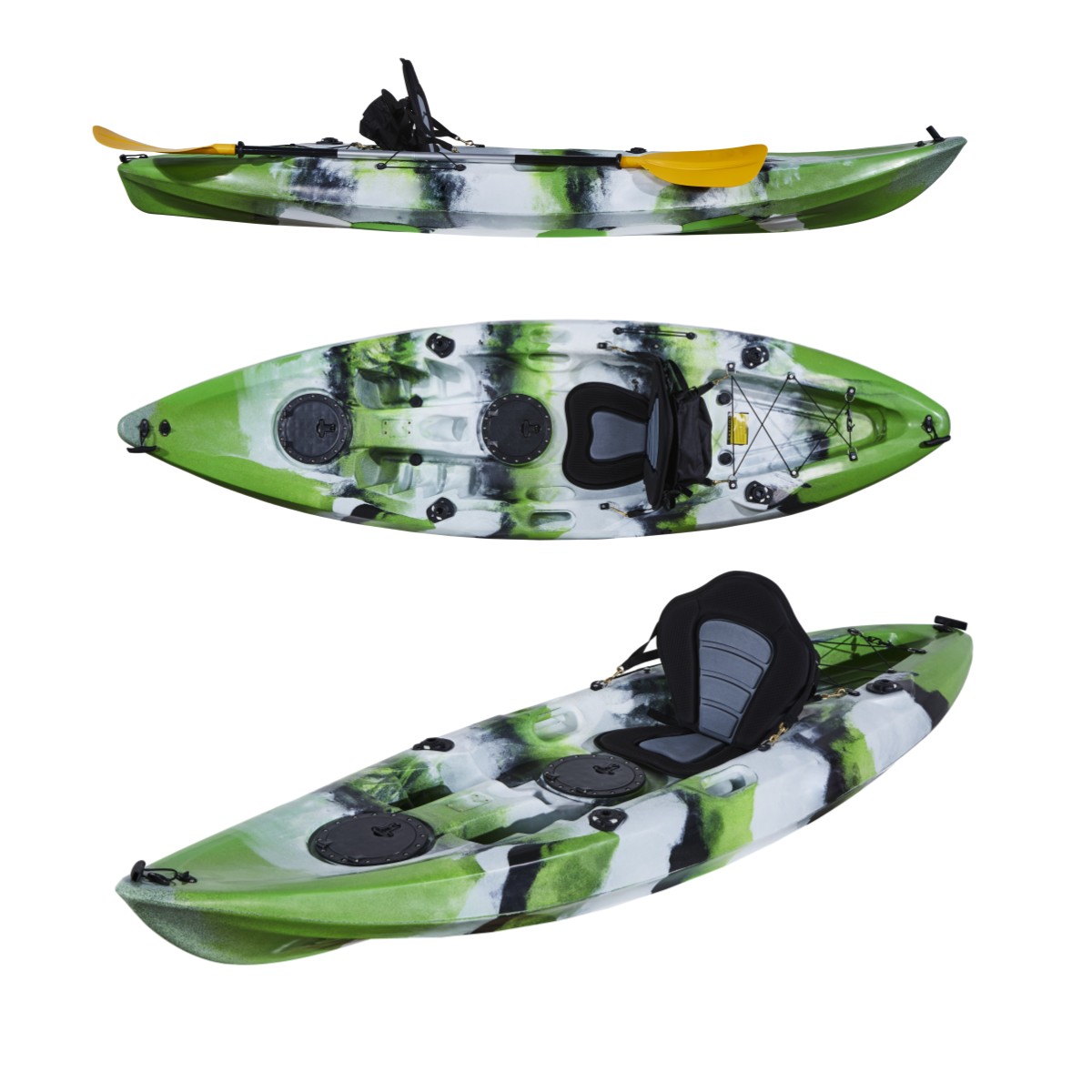 Buatan Cina satu orang memanci - Fishing Kayak Sit On Top ulasan dan harga